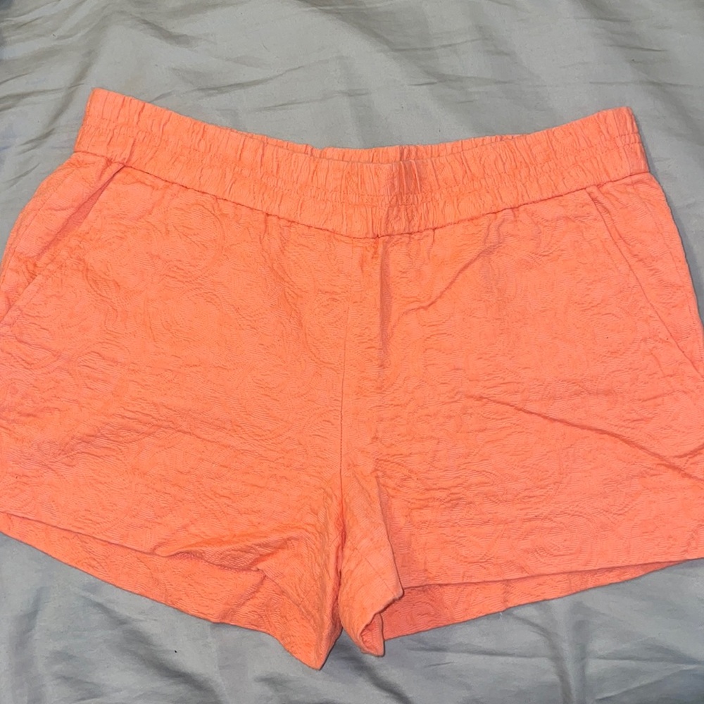 J. Crew Floral Print Coral Shorts